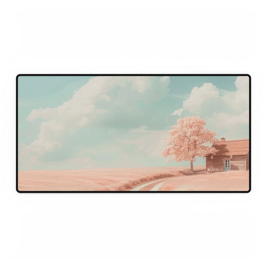 Dreamy Landscape Desk Mat - Aesthetic Office Decor, Personalized Workspace, Gift for Students, Home Office Essentials, NFT Inspired Design