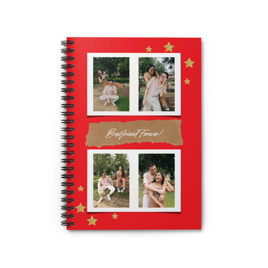 Personalized Friend Journal Book, Custom Best Friend Notebook, Gift for Bestie, Memory Keepsake, Friendship Diary, Cute Name Journal