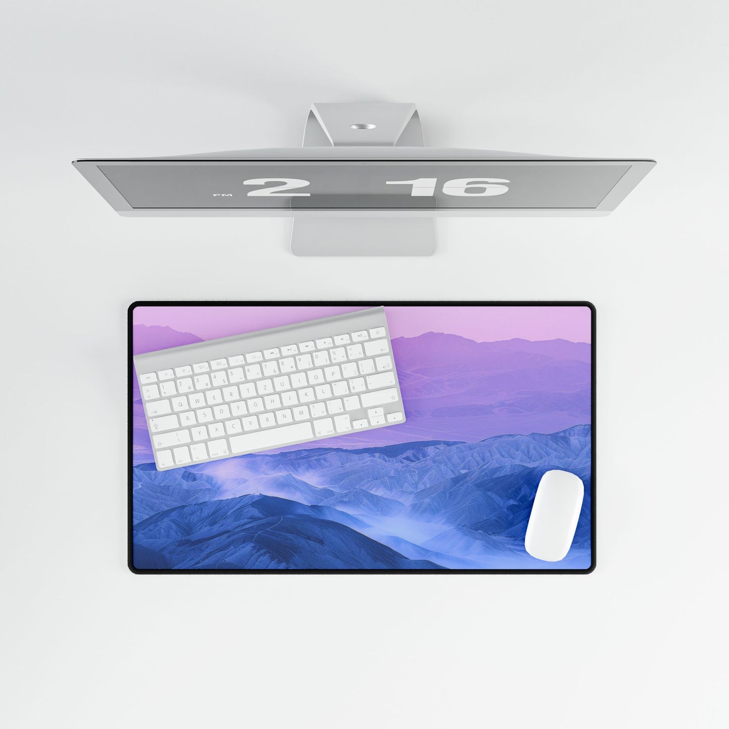 Mountain View Desk Mat - Office Accessory, Desk Organizer, Home Office Decor, Gift for Students, Aesthetic Workspace