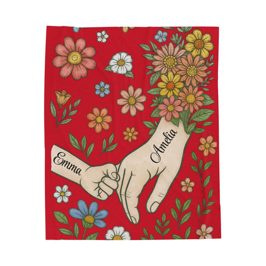 Couple Blanket, Personalized Name Blanket, Custom Love Blanket, Anniversary Gift, Wedding Gift, Romantic Blanket, Gift for Him Her