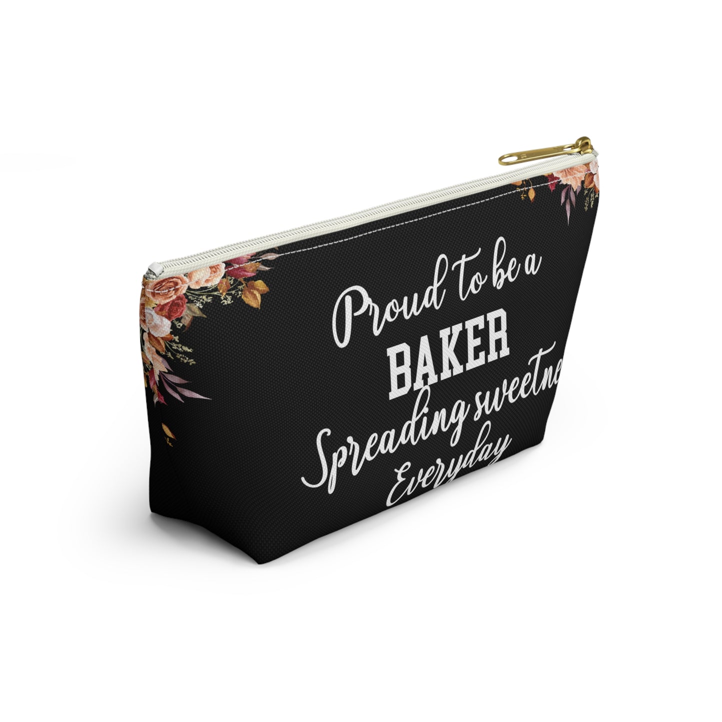 Proud To Be A Baker Pouch Spreading Sweetness Everyday Gift For Bakers Baking Accessory Storage Bag Cute Pastry Chef Zipper Pouch