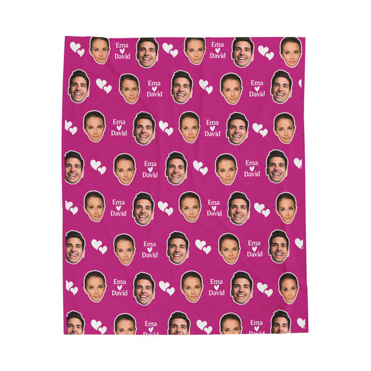 Personalized Face Blanket, Custom Photo Blanket, Faces on Blanket, Gift for Family, Custom Image Blanket, Graduation Gift, Cozy Throw