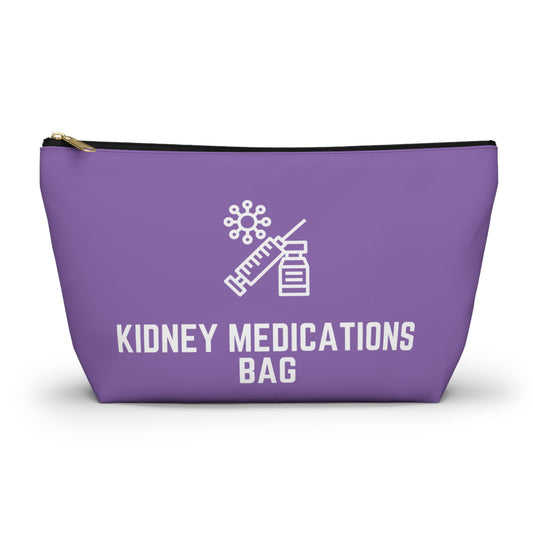 Personalized Kidney Medications Bag for Daily Pill Organizer Travel Case for Chronic Kidney Disease Supplies and Health Essentials