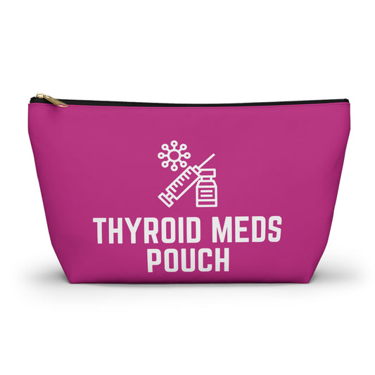 Personalized Thyroid Meds Pouch for Daily Medication Storage Travel Organizer for Hypothyroidism and Health Essentials