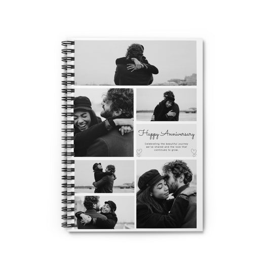 Personalized Anniversary Journal Book, Custom Couples Memory Notebook, Gift for Husband, Wife, Love Story Book, Romantic Gift, Name Diary