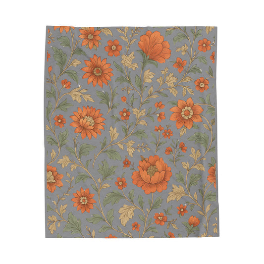 Floral Throw Blanket, Cottagecore Blanket, Botanical Tapestry, Aesthetic Blanket, Wildflower Decor, Cozy Garden Blanket, Soft Floral Throw