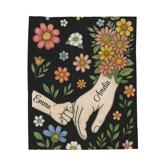 Couple Blanket, Personalized Name Blanket, Custom Love Blanket, Anniversary Gift, Wedding Gift, Romantic Blanket, Gift for Him Her