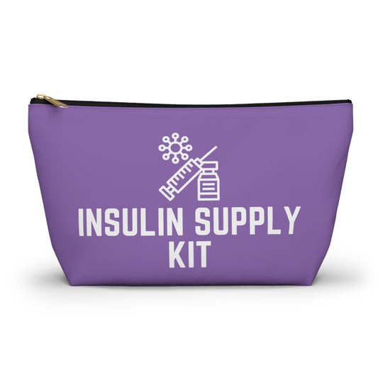 Personalized Insulin Supply Kit Pouch for Diabetes Medication Storage Travel Organizer for Insulin Pens Syringes and Supplies