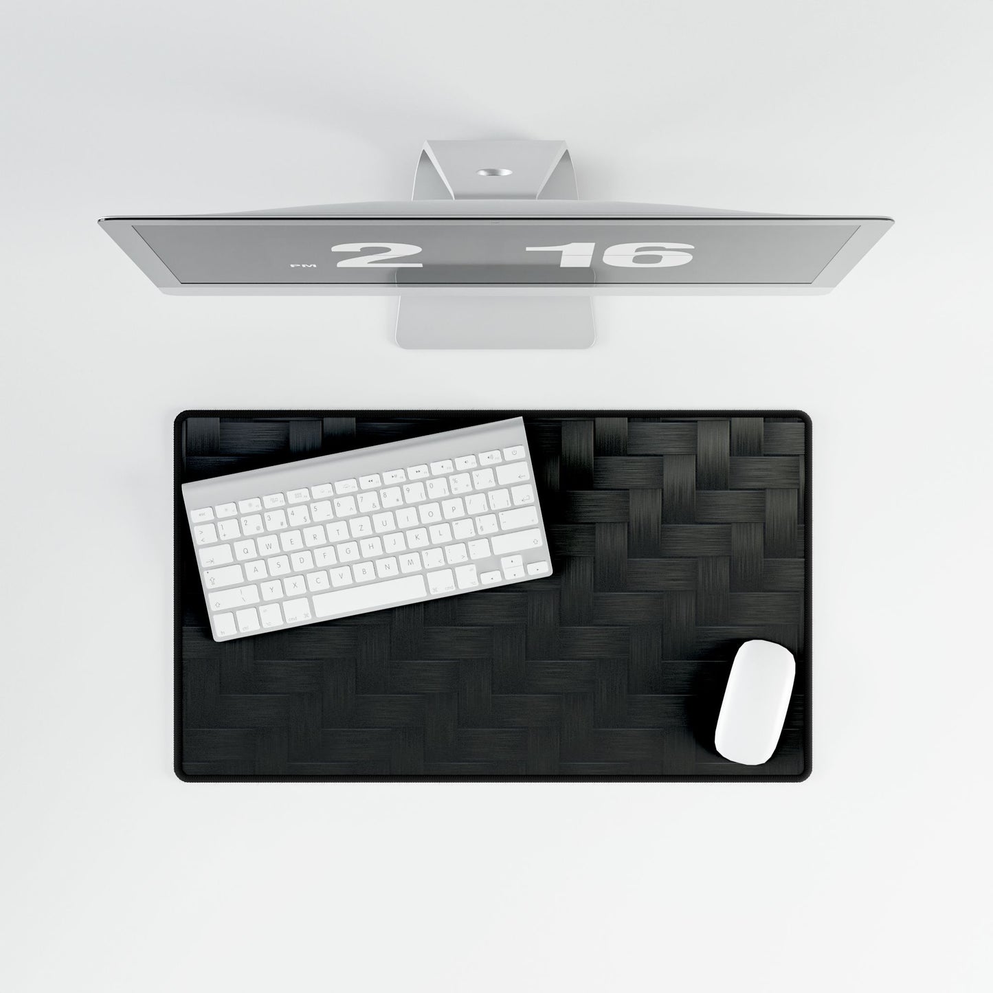 Sleek Black Desk Mat | Stylish Office Decor, Gaming Mouse Pad, Workspace Accessory, Minimalist Desk Organization, Gift Idea