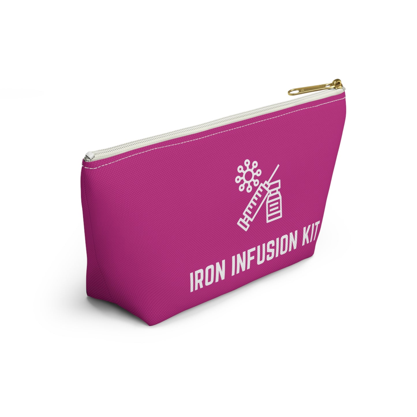 Personalized Iron Infusion Kit Pouch for Medical Essentials Storage Bag for IV Supplies Travel Organizer for Health and Wellness