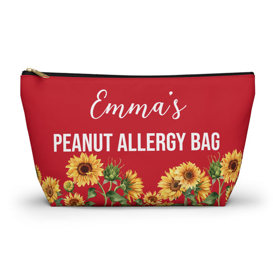Peanut Allergy Bag Medical Emergency Pouch EpiPen Holder Allergy Kit Personalized Peanut Allergy Storage Bag for Kids and Adults