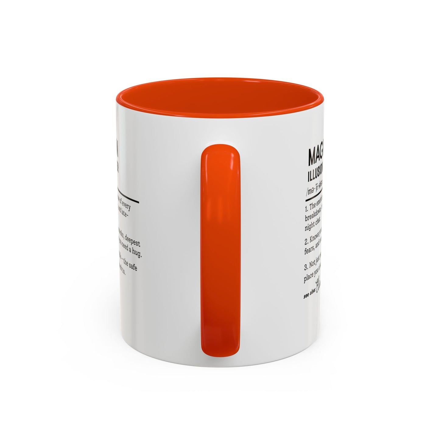 Custom Magician Dictionary Mug, Funny Illusion Hustler Gift Mug, Personalized Magic Performer Cup, Colorful Mugs (11oz, 15oz)