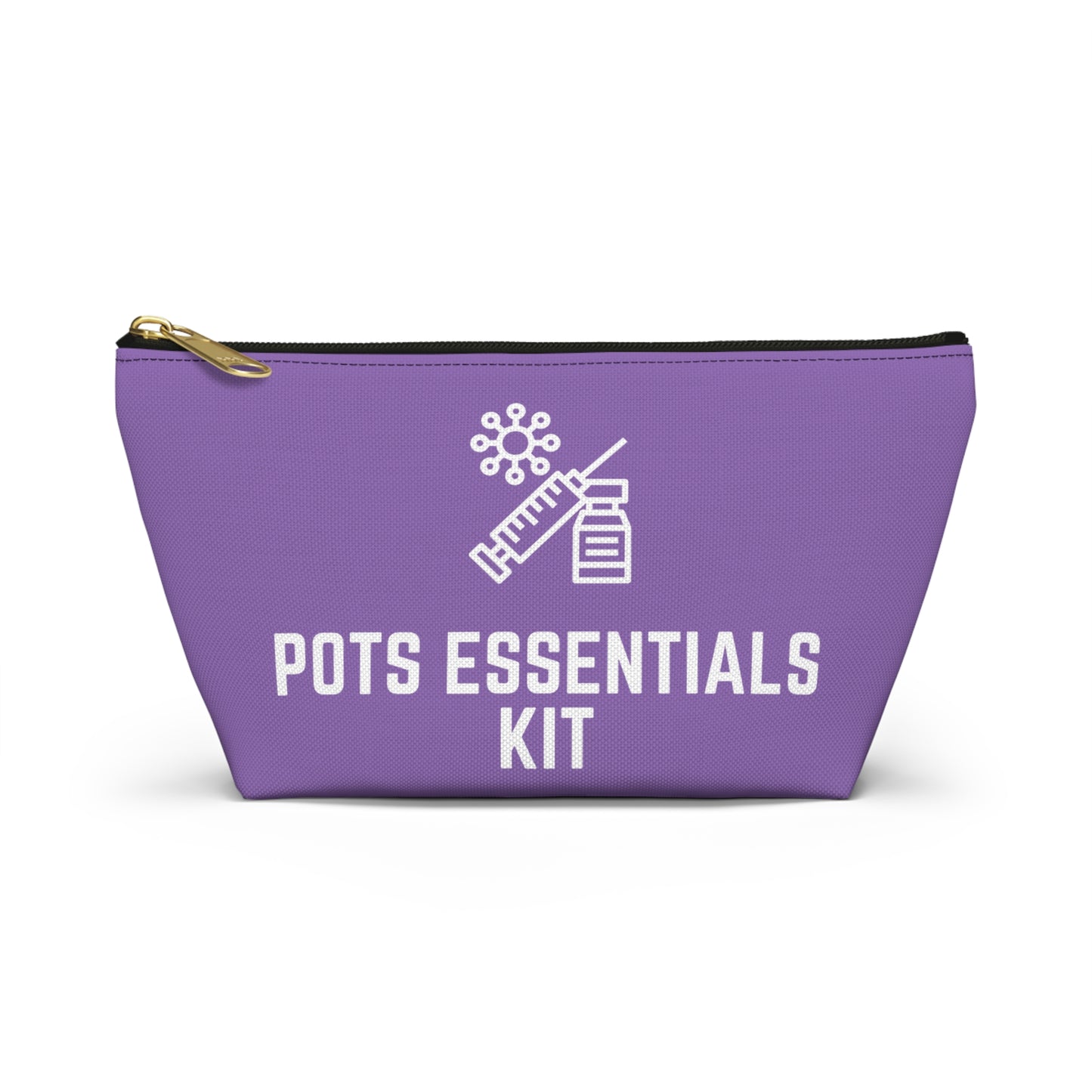 Personalized POTS Essentials Kit Pouch for Postural Orthostatic Tachycardia Supplies Travel Organizer for Daily Meds and Hydration
