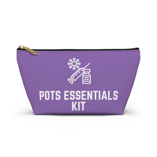 Personalized POTS Essentials Kit Pouch for Postural Orthostatic Tachycardia Supplies Travel Organizer for Daily Meds and Hydration