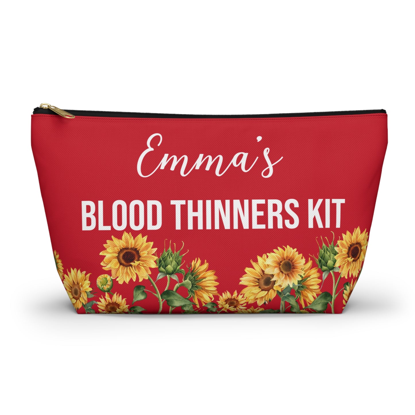 Blood Thinners Kit Medical Alert Pouch Personalized Medication Storage Bag for Anticoagulant Users Travel and Daily Safety Organizer