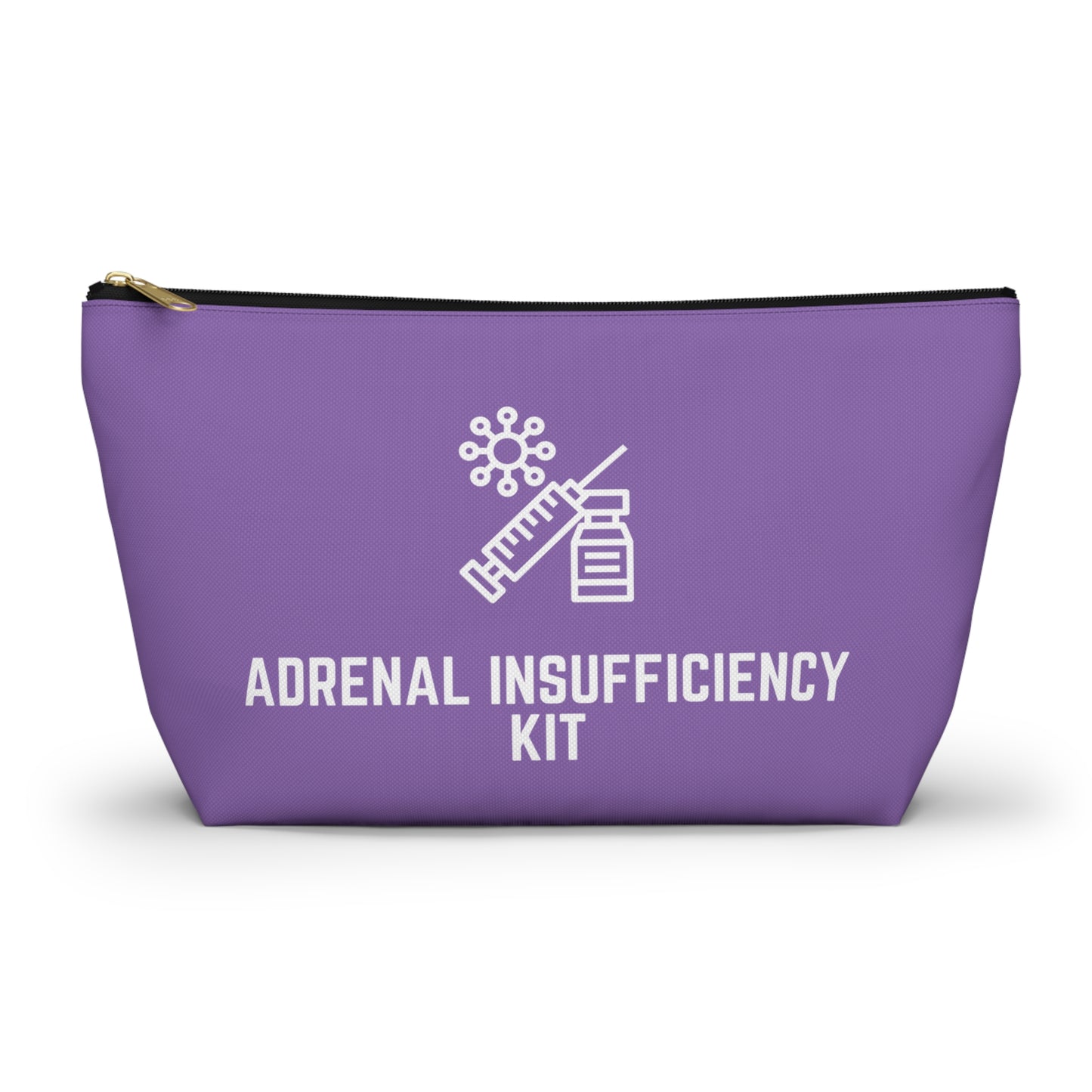 Personalized Adrenal Insufficiency Kit Pouch for Emergency Medication Storage Travel Organizer for Addisons Disease and Health Essentials