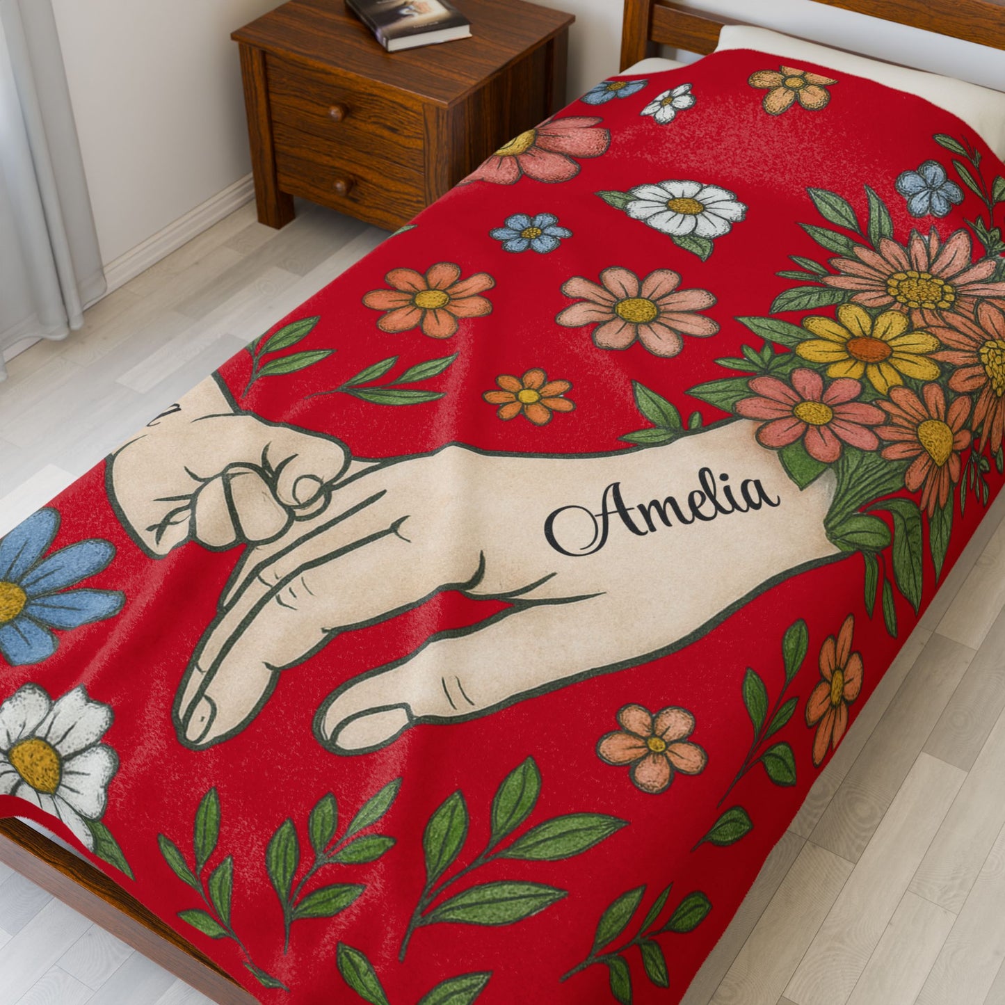 Couple Blanket, Personalized Name Blanket, Custom Love Blanket, Anniversary Gift, Wedding Gift, Romantic Blanket, Gift for Him Her