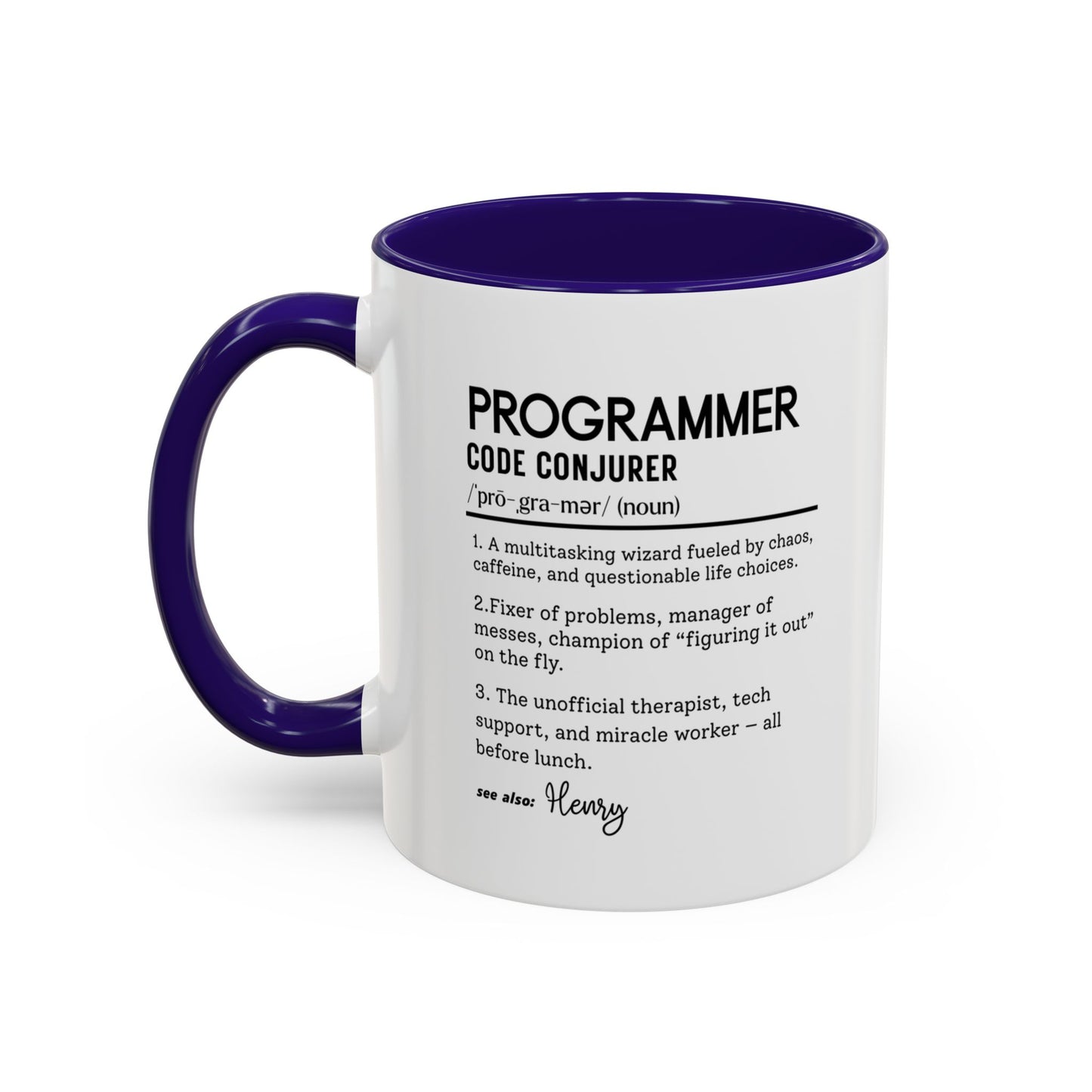 Custom Programmer Mug, Code Conjurer Dictionary Mug, Funny Software Developer Gift, Tech Coffee Cup, Colorful Mugs 11oz 15oz