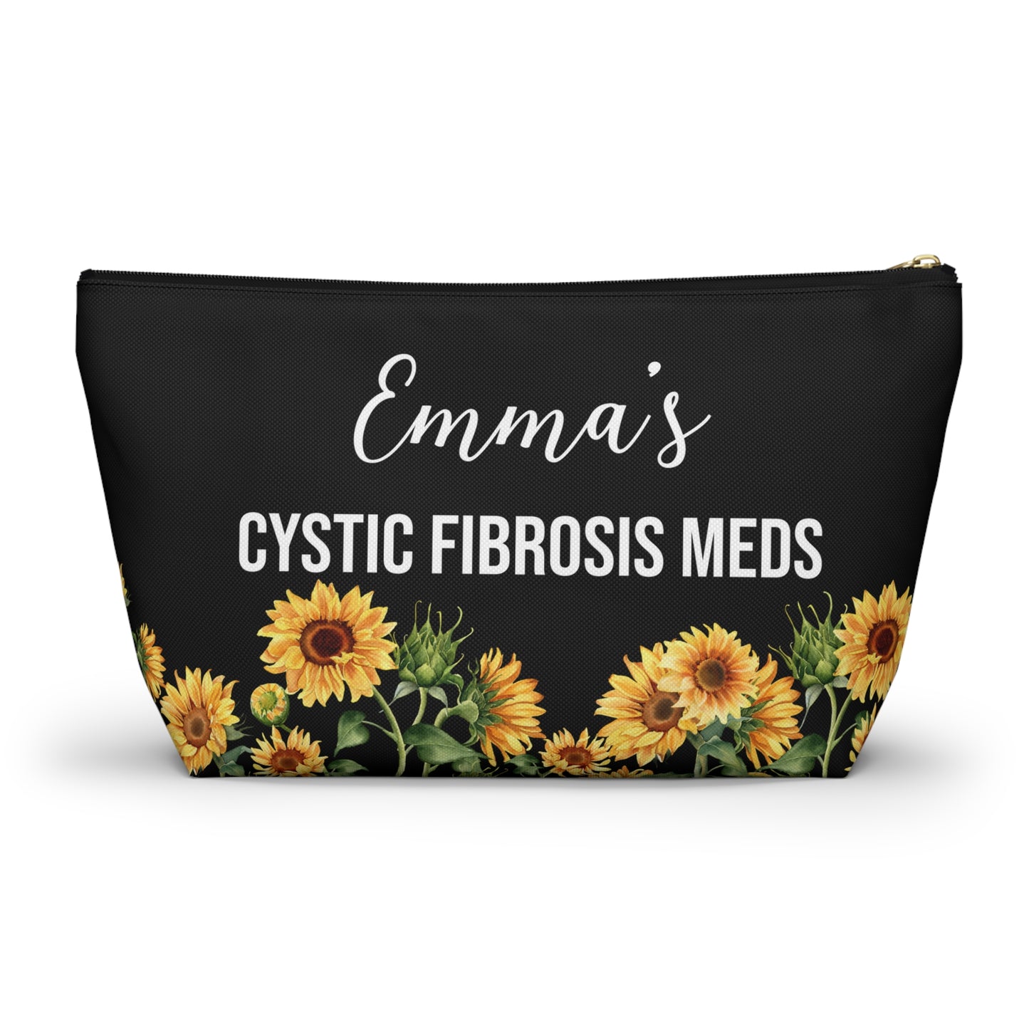 Cystic Fibrosis Meds Pouch for Daily Medication Storage Personalized Medical Travel Bag for Kids and Adults with CF Essentials Inside