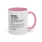 Model Dictionary Mug, Funny Pose Warrior Mug Gift, Personalized Runway Star Coffee Cup, Colorful Mugs (11oz, 15oz)