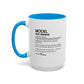 Model Dictionary Mug, Funny Pose Warrior Mug Gift, Personalized Runway Star Coffee Cup, Colorful Mugs (11oz, 15oz)