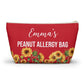 Peanut Allergy Bag Medical Emergency Pouch EpiPen Holder Allergy Kit Personalized Peanut Allergy Storage Bag for Kids and Adults