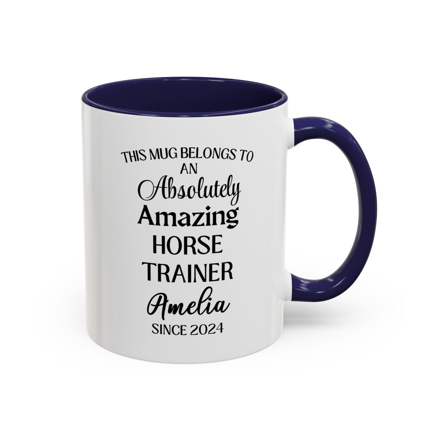 Custom Horse Trainer Mug, Funny Equestrian Mug, Personalized Horse Riding Coach Cup, Stable Mentor Gift