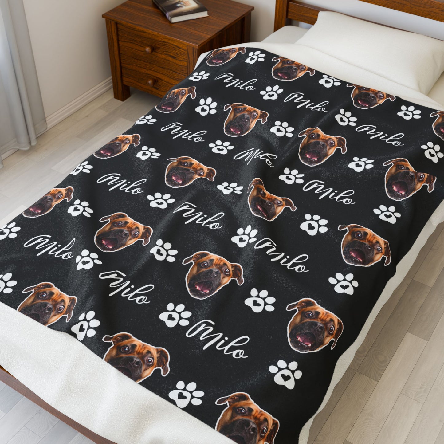 Custom Pet Blanket, Pet Photo Blanket, Custom Dog Blanket, Personalized Dog Blanket, Cat Picture Blanket, Dog Dad Gift, Pet Lover Gift