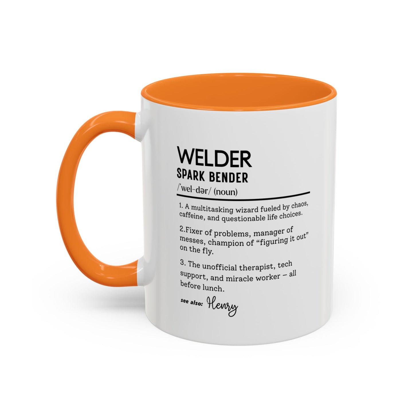Custom Welder Mug, Spark Bender Dictionary Mug, Funny Welding Gift, Personalized Coffee Cup for Welders, Colorful Mugs 11oz 15oz
