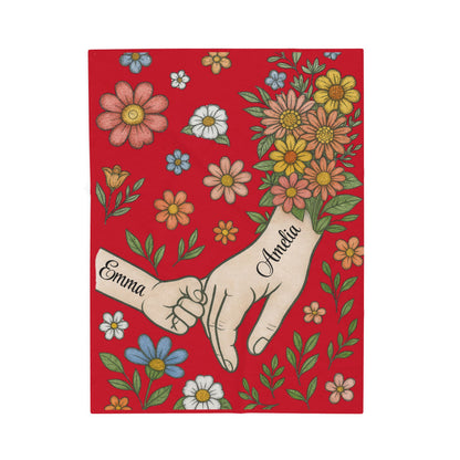 Couple Blanket, Personalized Name Blanket, Custom Love Blanket, Anniversary Gift, Wedding Gift, Romantic Blanket, Gift for Him Her