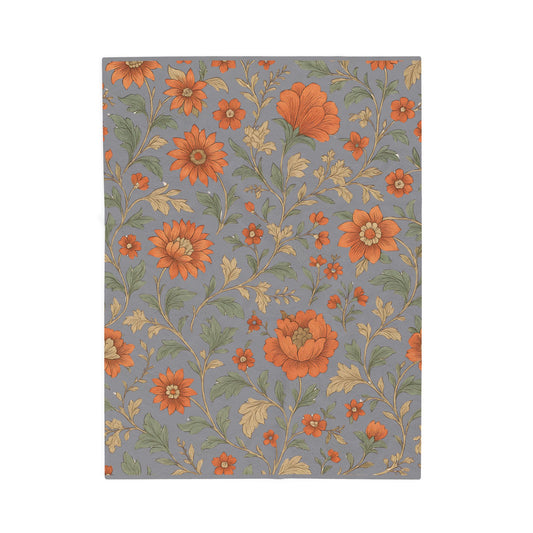 Floral Throw Blanket, Cottagecore Blanket, Botanical Tapestry, Aesthetic Blanket, Wildflower Decor, Cozy Garden Blanket, Soft Floral Throw