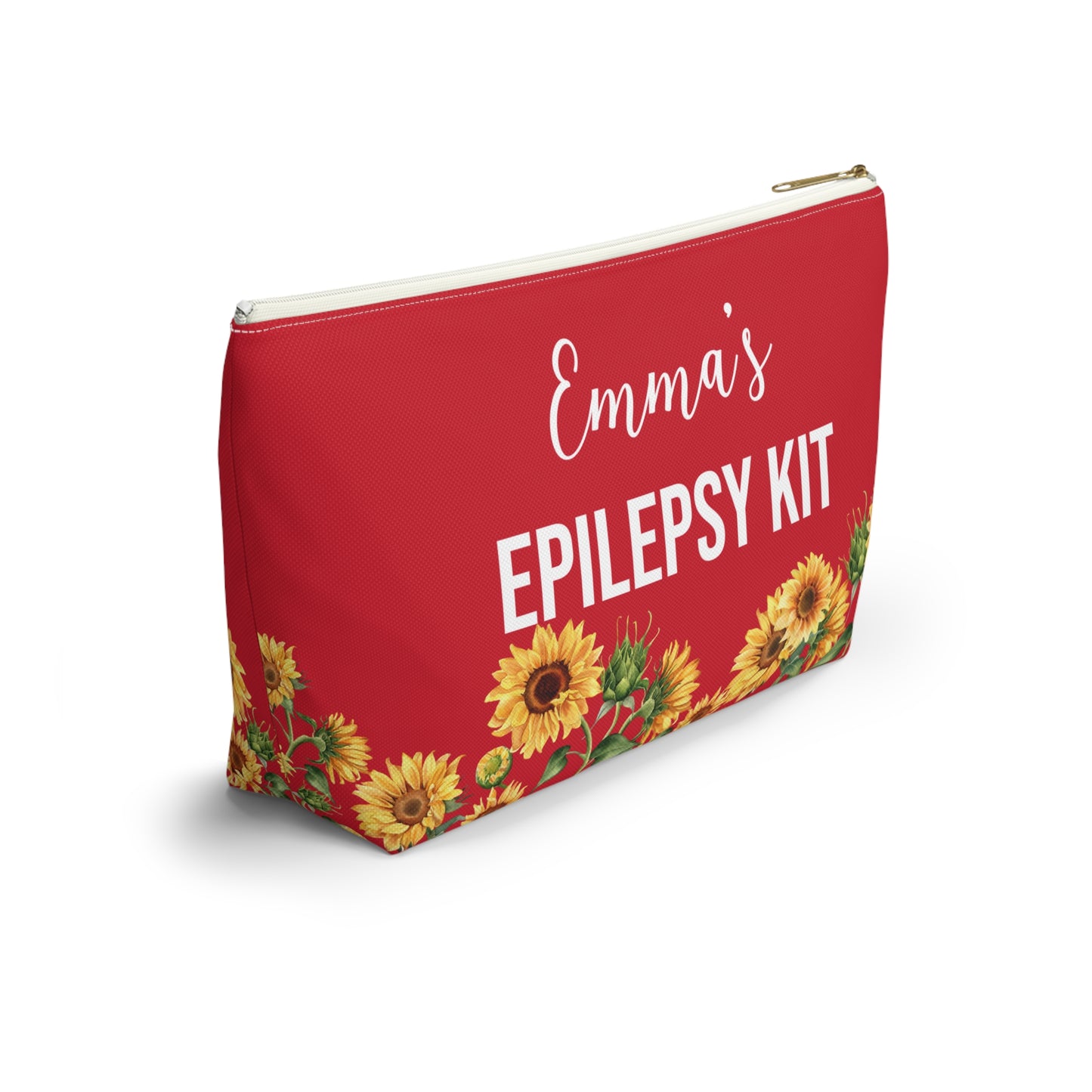 Epilepsy Emergency Kit Medical Alert Pouch Seizure Meds Bag Personalized Storage for Rescue Medication School Travel and Daily Use