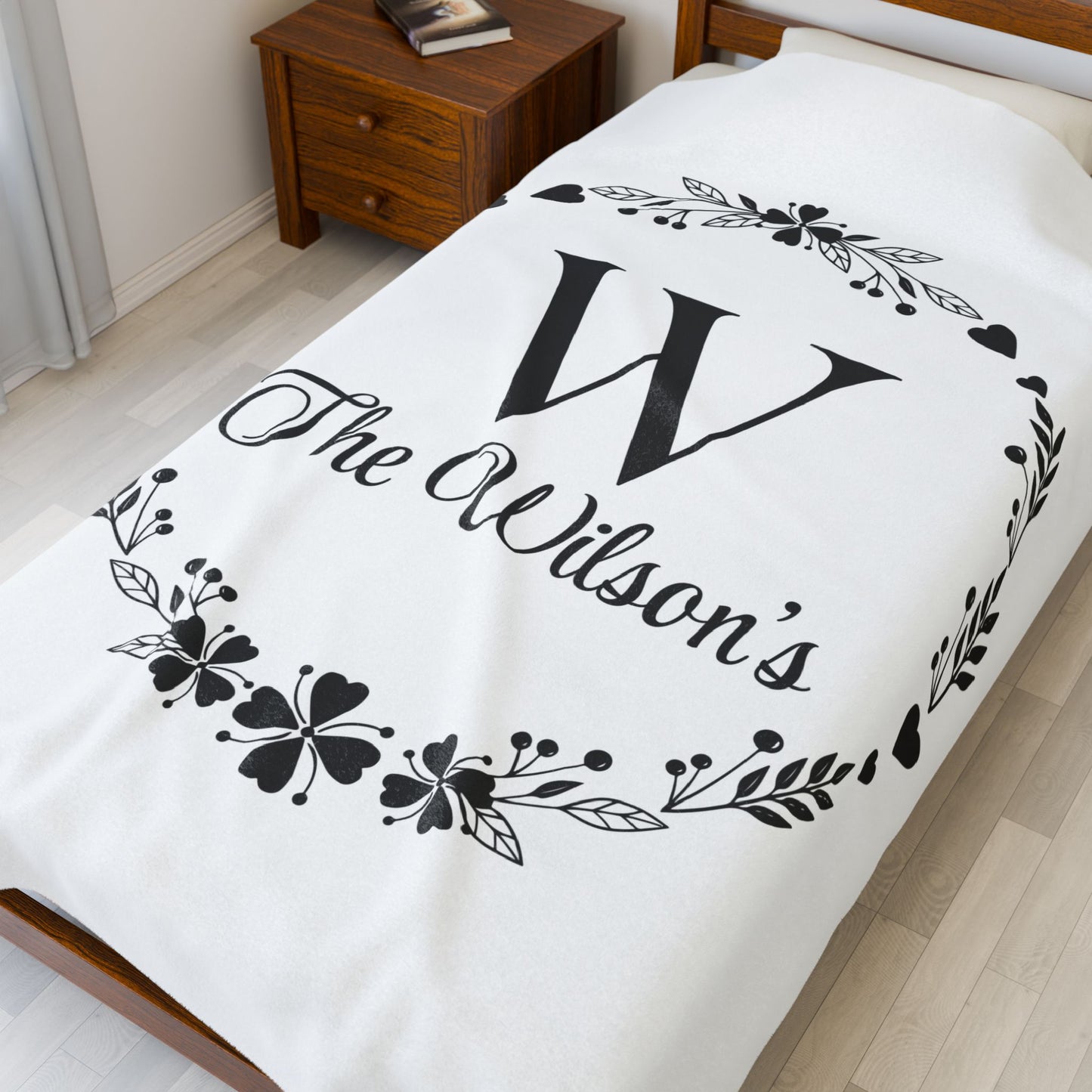 Custom Family Name Blanket, Last Name Blanket, Initials Blanket, Wedding Gift, Anniversary Gift, Housewarming Gift, Gift for Family