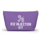Personalized B12 Injection Kit Pouch for Vitamin B12 Storage Travel Organizer for Injection Supplies and Health Essentials
