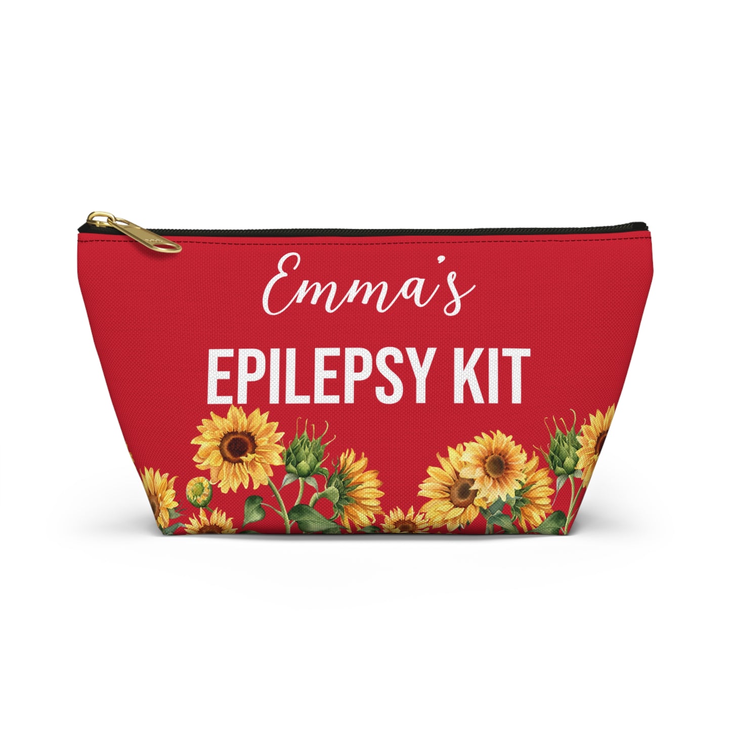 Epilepsy Emergency Kit Medical Alert Pouch Seizure Meds Bag Personalized Storage for Rescue Medication School Travel and Daily Use