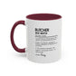 Custom Butcher Mug, Funny Dictionary Definition Gift, Meat Master Mug, Butcher Coffee Cup, Personalized Butcher Gift, Meat Cutter Mug