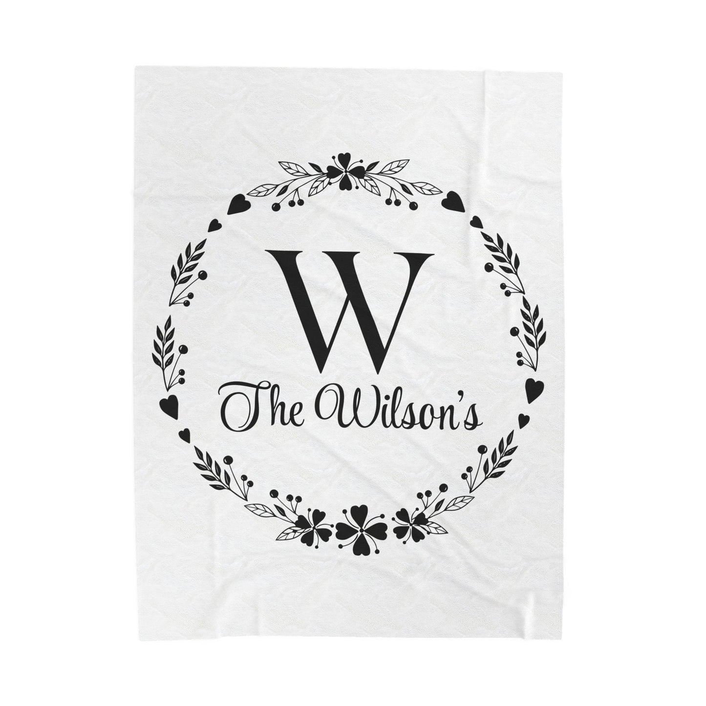Custom Family Name Blanket, Last Name Blanket, Initials Blanket, Wedding Gift, Anniversary Gift, Housewarming Gift, Gift for Family