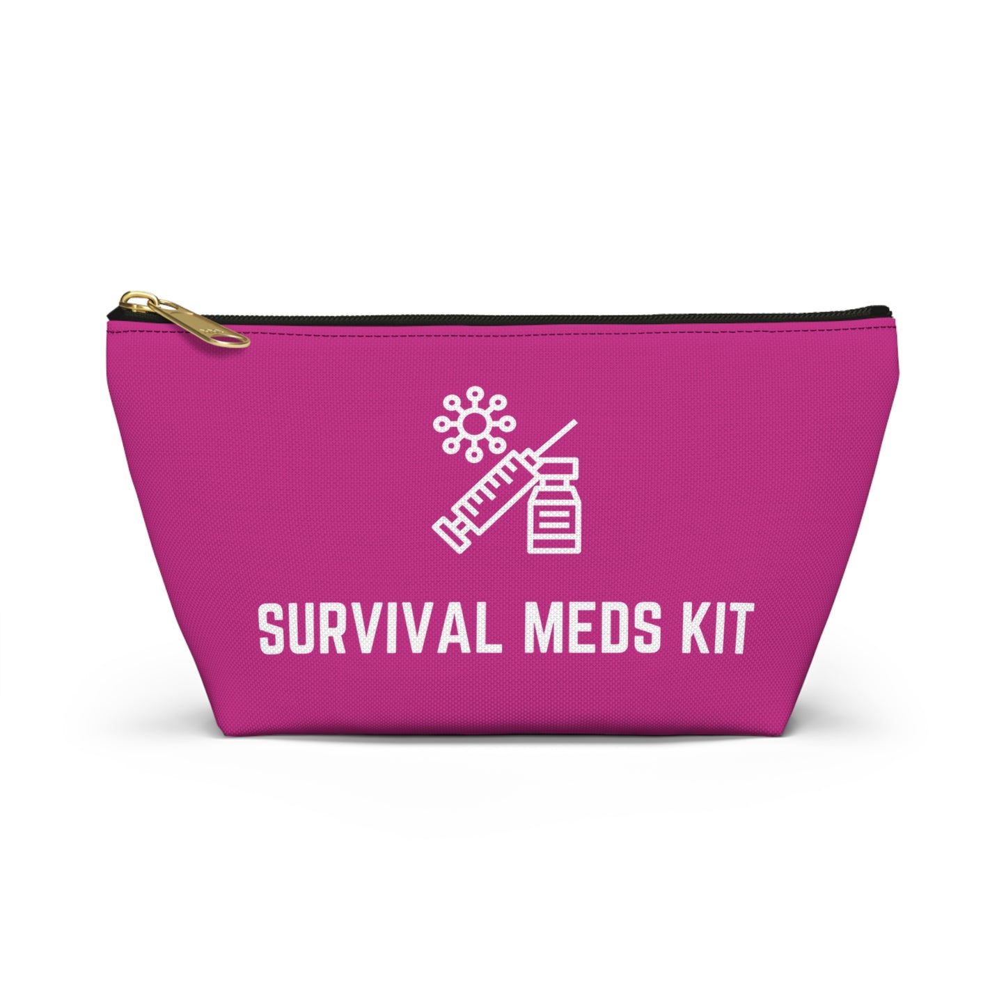 Personalized Survival Meds Kit Pouch for Emergency Medication Storage Travel Organizer for First Aid and Daily Health Essentials
