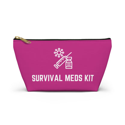 Personalized Survival Meds Kit Pouch for Emergency Medication Storage Travel Organizer for First Aid and Daily Health Essentials
