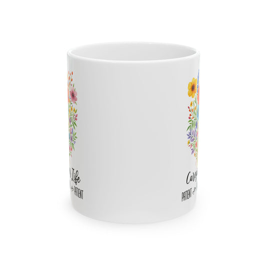 Caregiver Life Mug 11oz 15oz Custom Coffee Cup Gift for Caregivers Appreciation Present Personalized Ceramic Mug for Her or Him