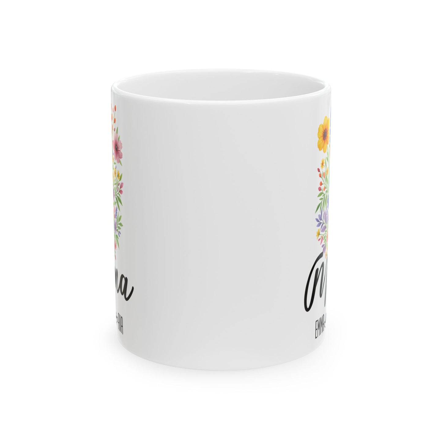 Mama Mug 11oz 15oz Custom Coffee Cup Gift for Mom New Mom Mothers Day Present from Kids Personalized Ceramic Mug for Her Daily Use