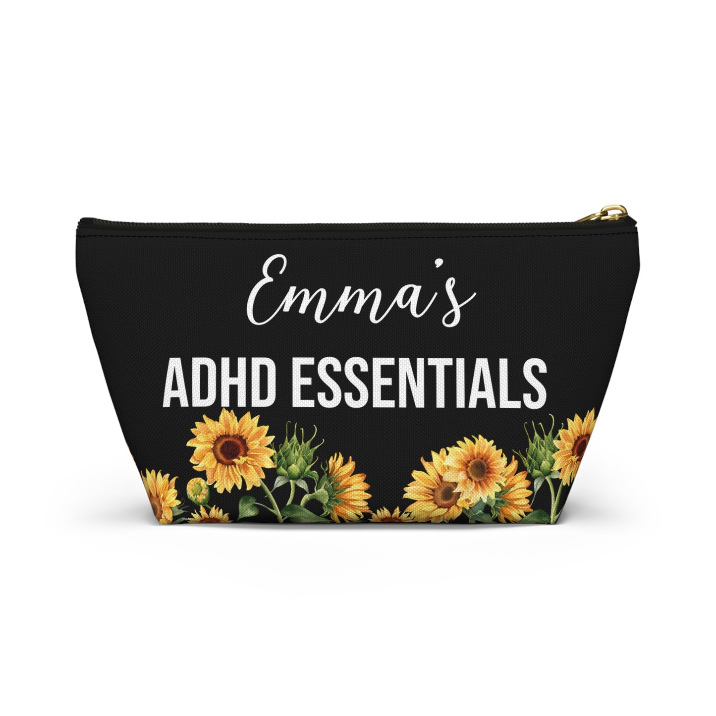 Personalized ADHD Essentials Pouch for  Daily Medication Organizer Focus Support Bag Medical Travel Storage for Kids or Adults