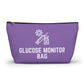 Personalized Glucose Monitor Bag for Diabetes Testing Kit Storage Travel Organizer for Glucometer Strips Lancets and Supplies