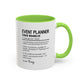 Custom Event Planner Mug, Funny Organizer Gift, Planner Dictionary Mug, Personalized Party Mug, Colorful Mugs (11oz, 15oz)