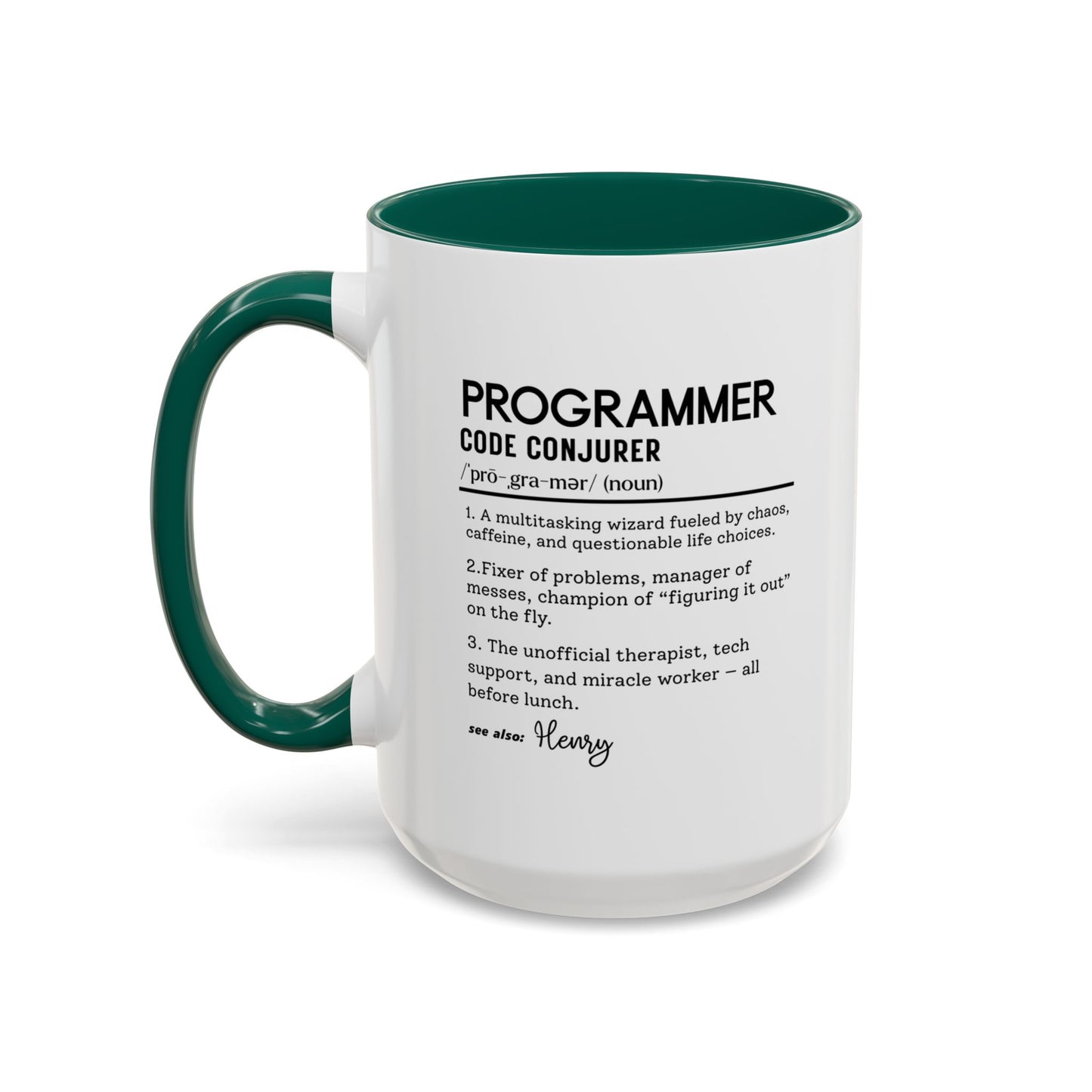 Custom Programmer Mug, Code Conjurer Dictionary Mug, Funny Software Developer Gift, Tech Coffee Cup, Colorful Mugs 11oz 15oz