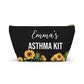 Personalized Asthma Kit Inhaler Bag for Emergency Medications Compact Travel Pouch for Kids or Adults with Asthma Essentials Inside
