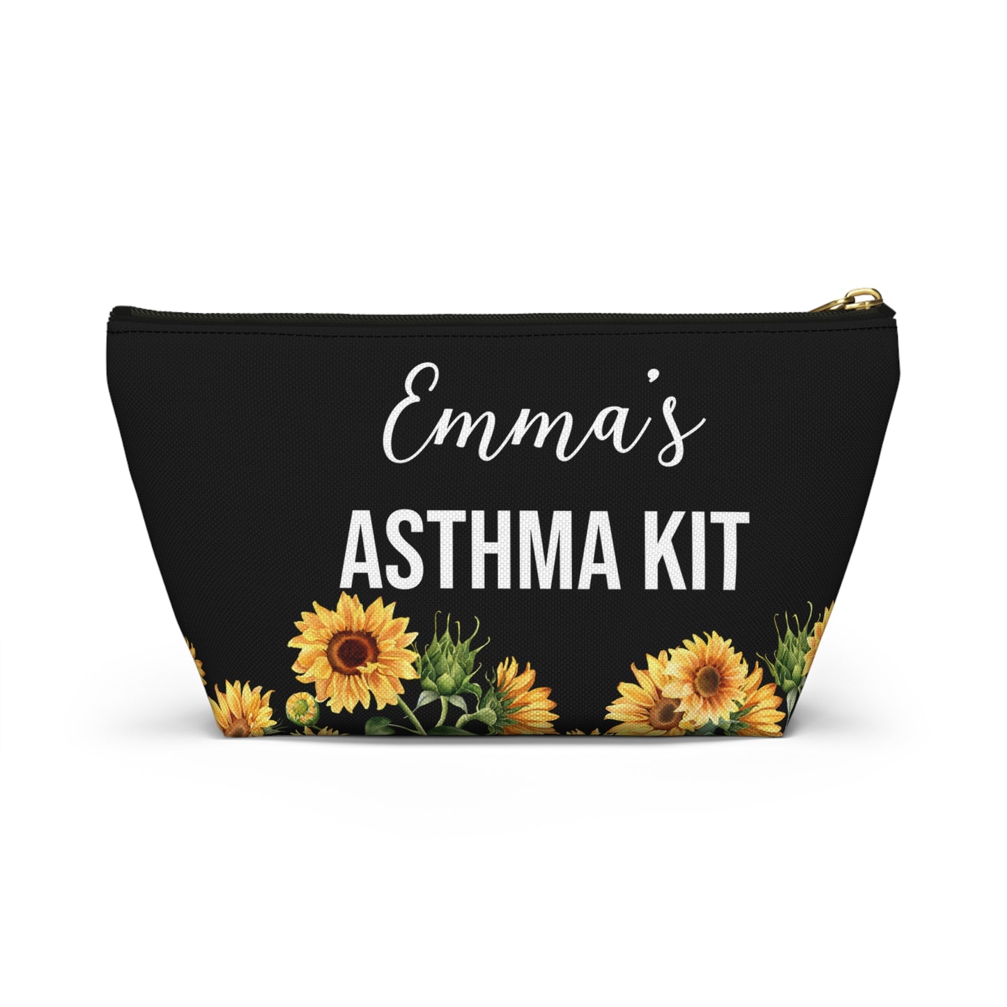 Personalized Asthma Kit Inhaler Bag for Emergency Medications Compact Travel Pouch for Kids or Adults with Asthma Essentials Inside