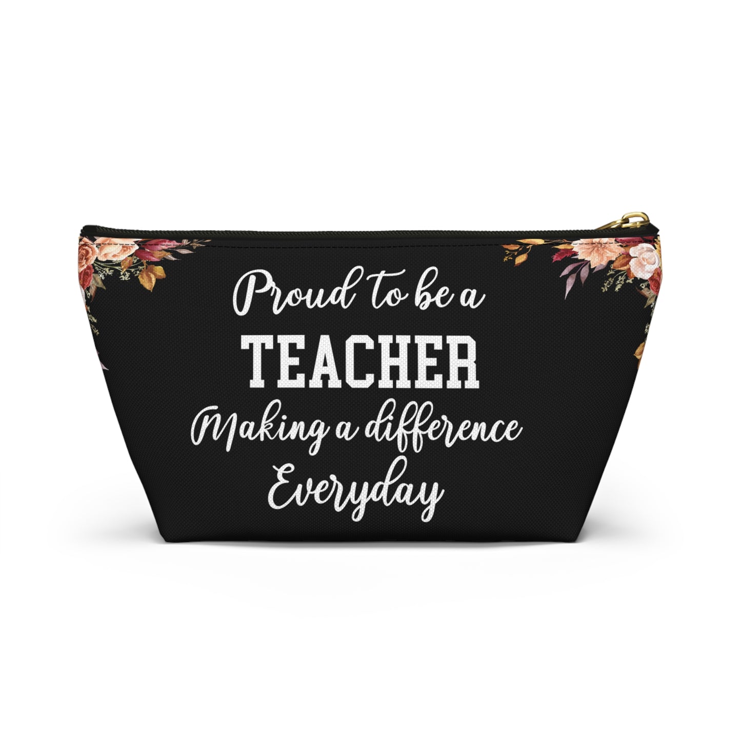 Teacher Essentials Pouch Classroom Organizer Pencil Case Stationery Bag for Educators School Supplies Zipper Pouch Gift for Teachers