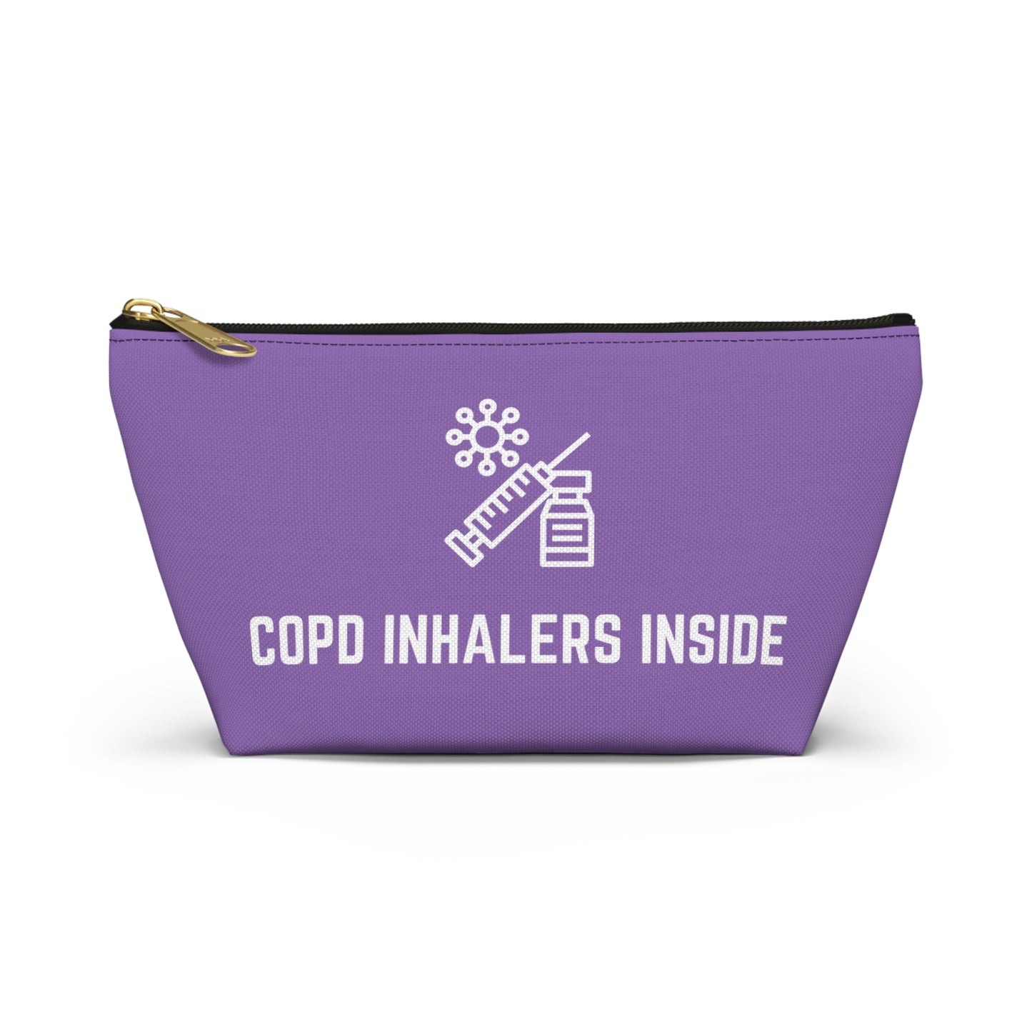 Personalized COPD Inhalers Inside Pouch for Medication Storage Travel Organizer for COPD Relief and Respiratory Health Essentials