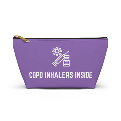 Personalized COPD Inhalers Inside Pouch for Medication Storage Travel Organizer for COPD Relief and Respiratory Health Essentials